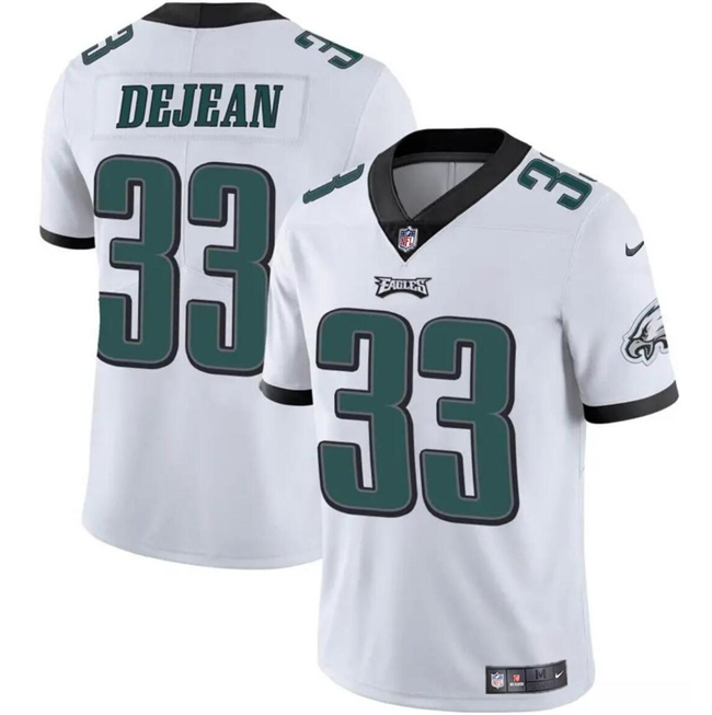 Youth Philadelphia Eagles #33 Cooper DeJean White 2024 Draft Vapor Untouchable Limited Stitched Football Jersey